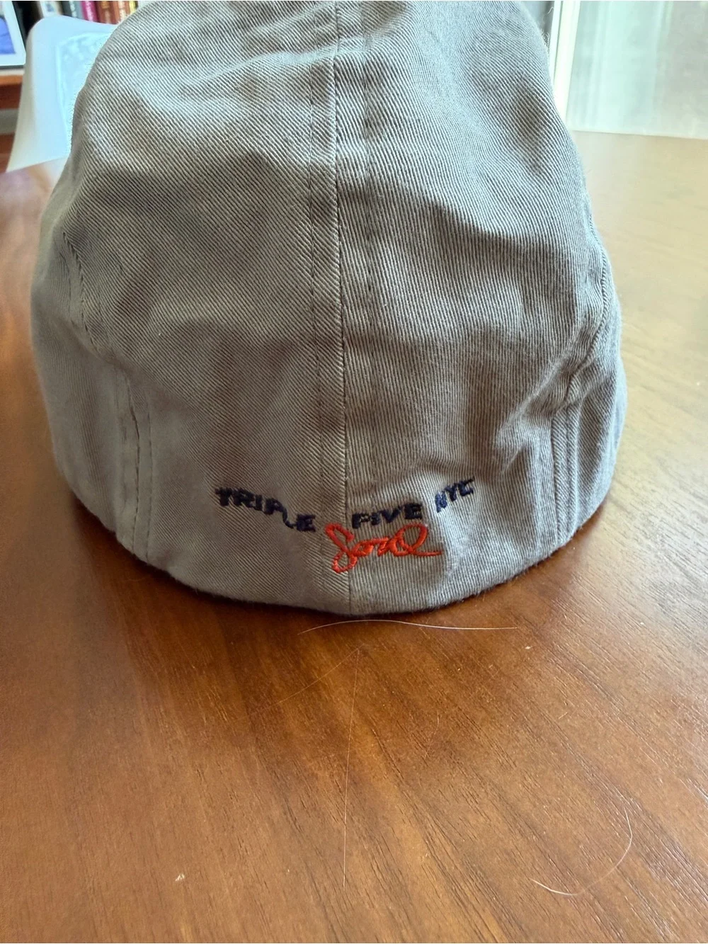 **RARE VINTAGE ** Original  90s 555 Soul Brooklyn Embroidered Gray Fitted Cap